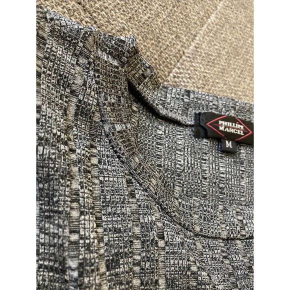 phillipes marcel basic Gray and black t-shirt size m - Picture 3 of 5